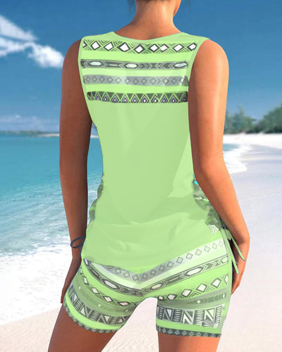 Tahlia - Tankini Featuring Geometric Print