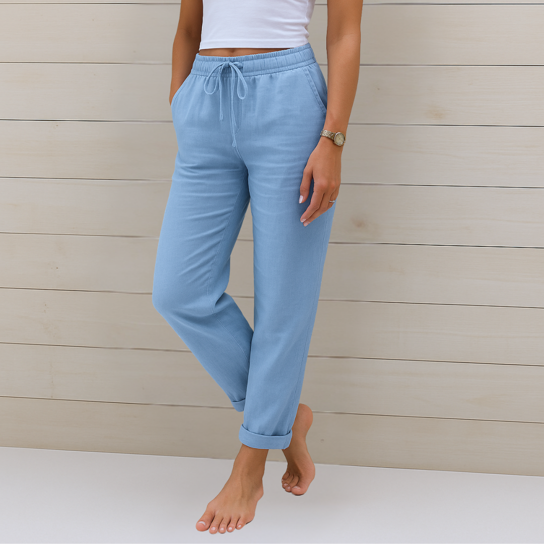 Adrianna™ Premium Linen Stretch Trousers