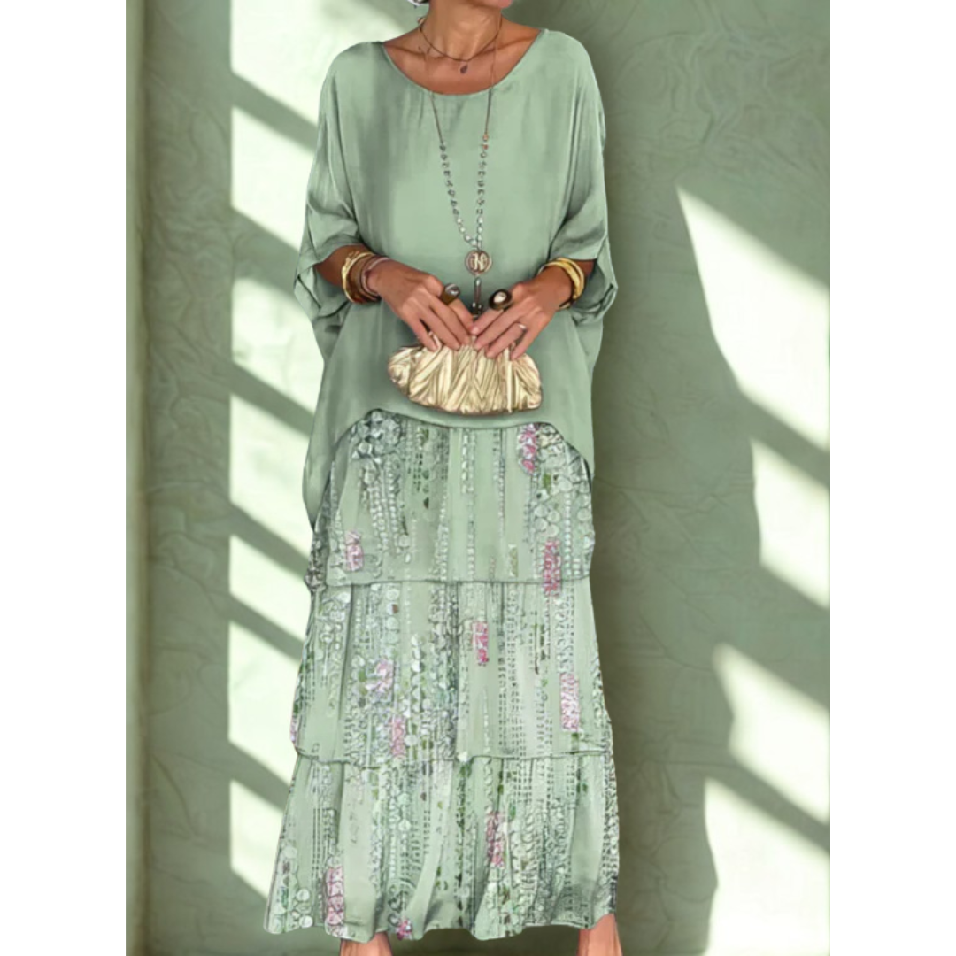 JADE | Elegant Tummy Covering Maxi Dress