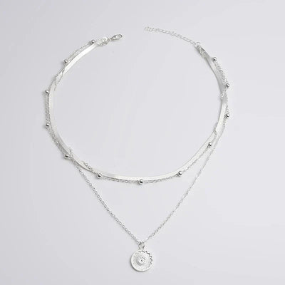 Silver Triple Necklace