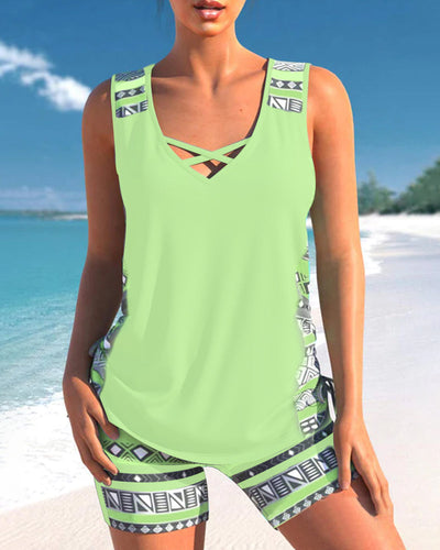 Tahlia - Tankini Featuring Geometric Print