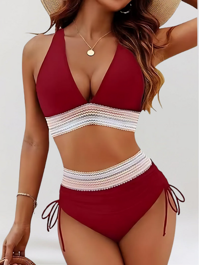 Isabella – High-Waisted Bikini Set with Tummy Control