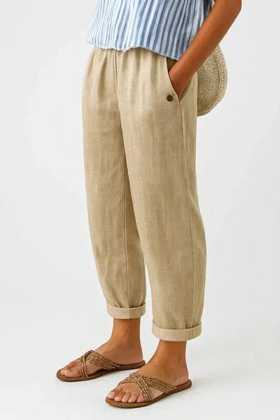 Jemma™ Timeless Linen-Cotton Trousers
