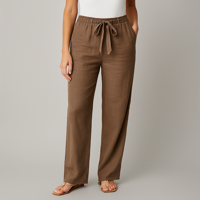 Sloan™ Elegant Tie Waist Linen Pants
