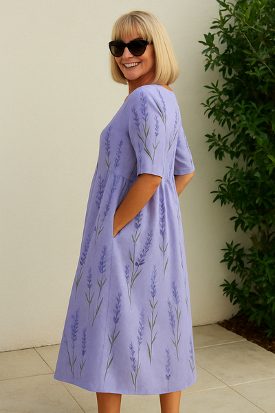 Grace | Relaxed Midi Dress - Effortless Elegance, Everyday Comfort