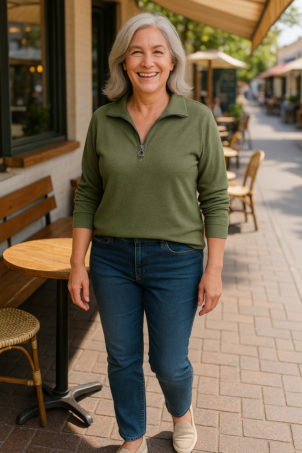 Josephine | Soft-Touch Half-Zip Jumper