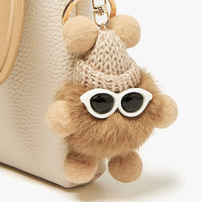 Rabbit Genuine Leather Mini Crossbody Phone Bag