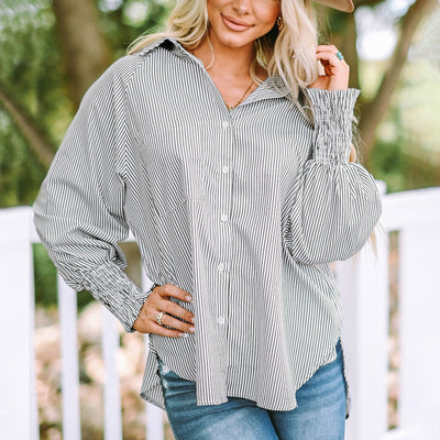 Quinlee - Stripe Relaxed Shirt