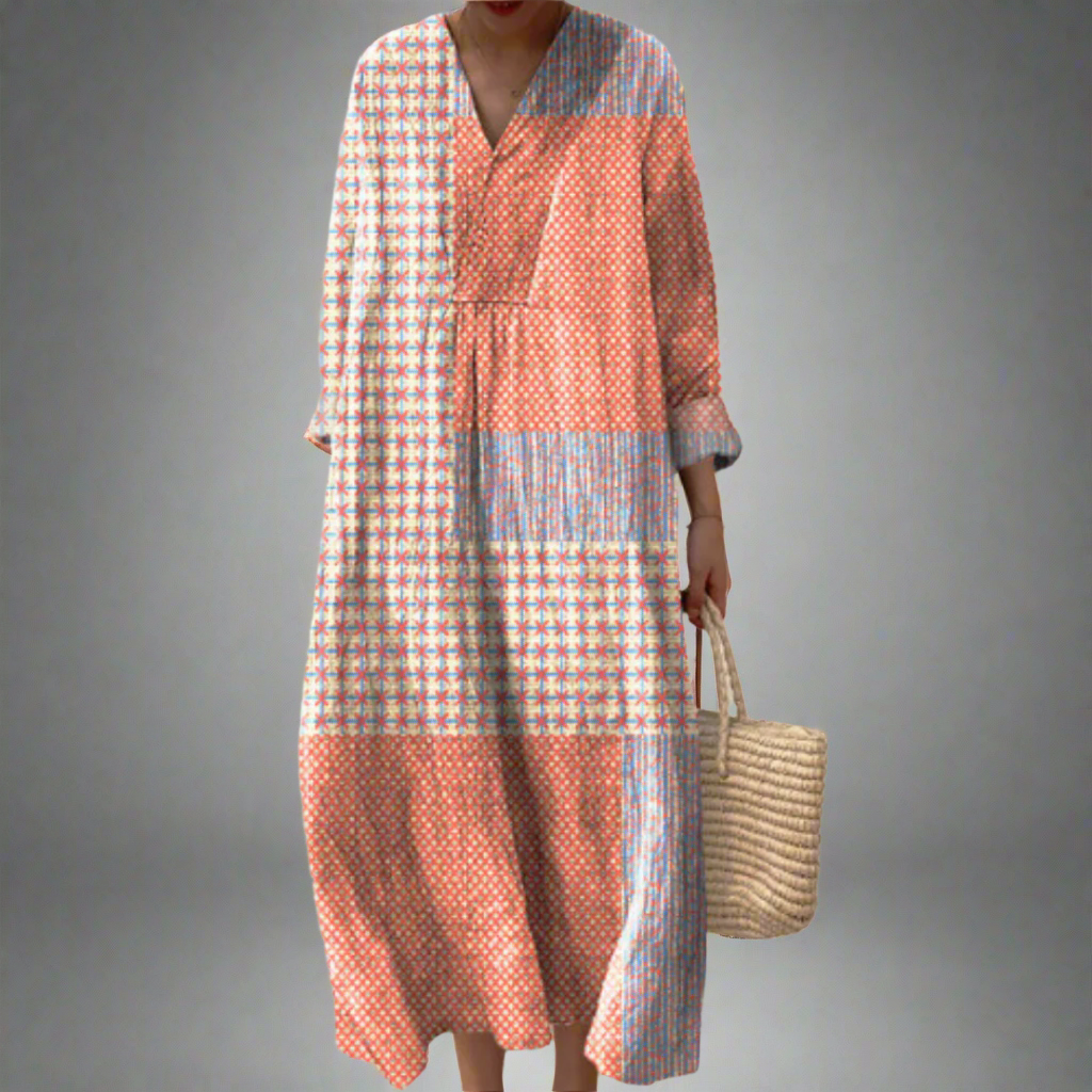 Alisa | Elegant Geometric Dress