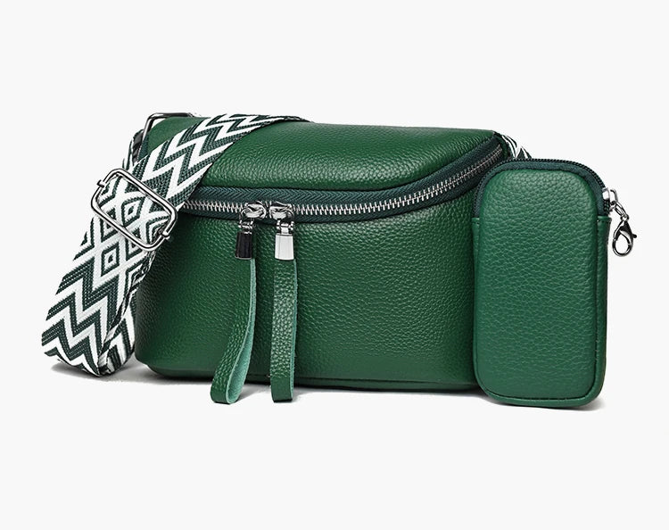 Nina | Refined Leather Shoulder Bag