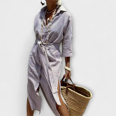 DELPHINE MIDI SHIRT DRESS