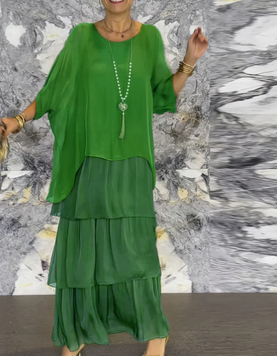 AURORA | Elegant Tummy Covering Maxi Dress