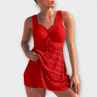 Summer - Two-Piece Swimsuit Set with Skirt