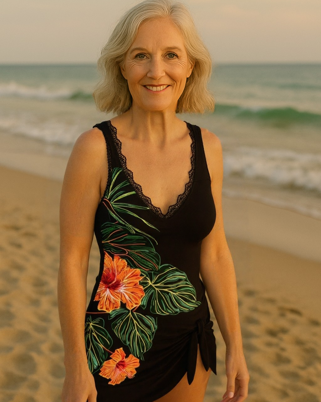 Poppy - Floral Pattern Swim Tankini