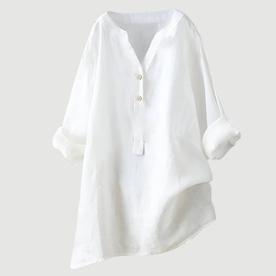 Freja – Airy and Comfortable Linen Shirt with Buttons