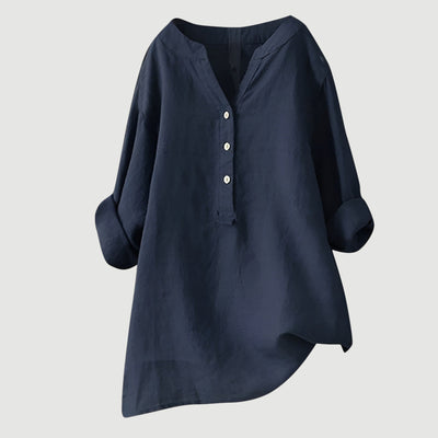 Freja – Airy and Comfortable Linen Shirt with Buttons