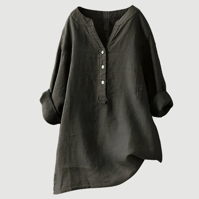 Freja – Airy and Comfortable Linen Shirt with Buttons