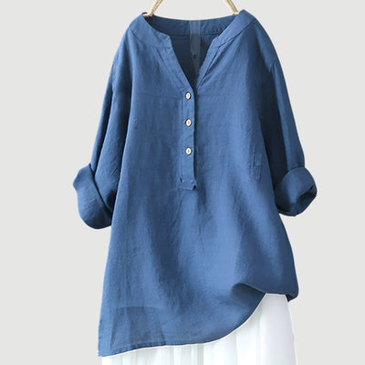 Freja – Airy and Comfortable Linen Shirt with Buttons