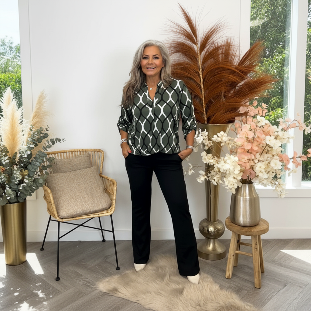 JANNY | CASUAL BLOUSE WITH PATTERN