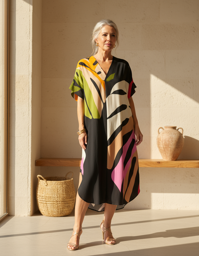 Rianna - Abstract Print Dress