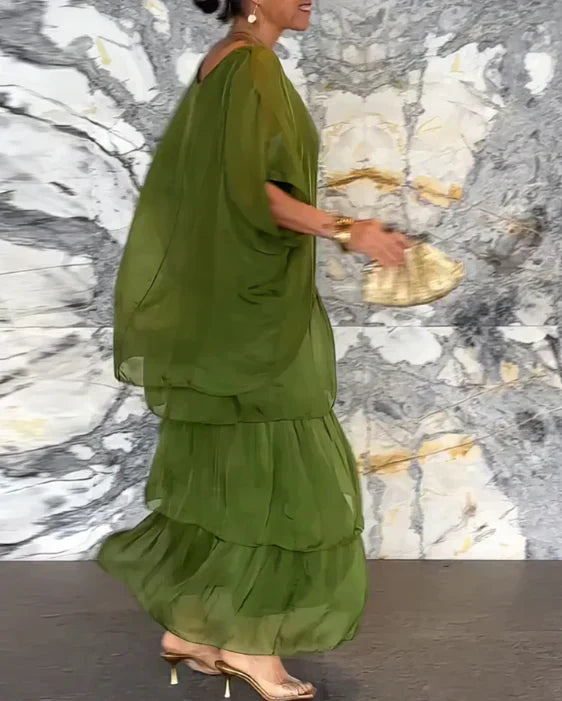 AURORA | Elegant Tummy Covering Maxi Dress