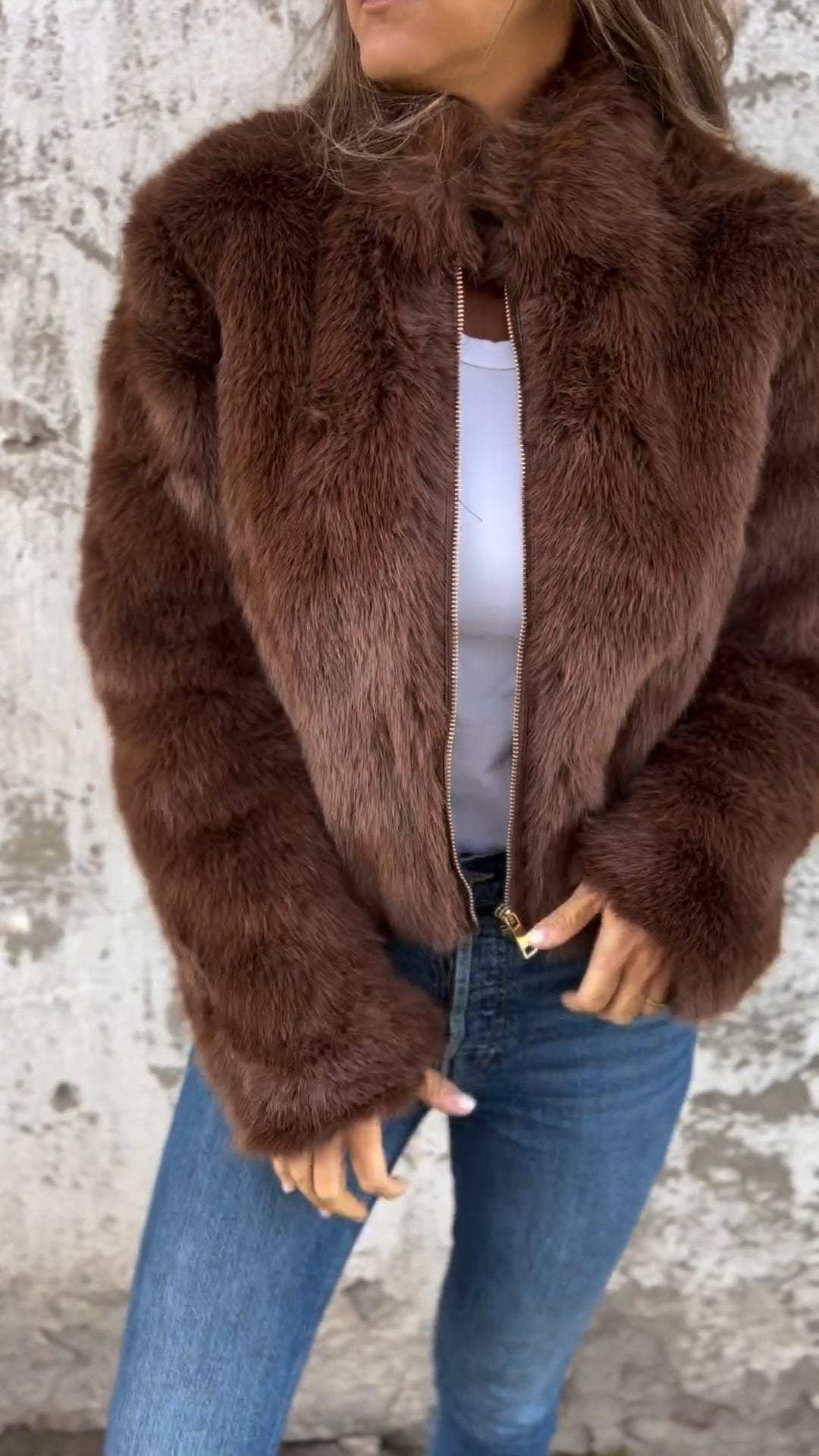 Alina | Faux Fur Jacket