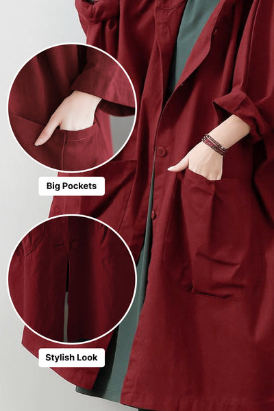 Indigo | Oversized Windbreaker Jacket