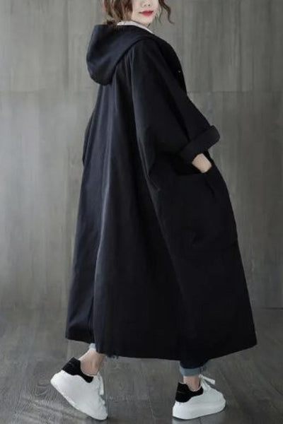 Indigo | Oversized Windbreaker Jacket