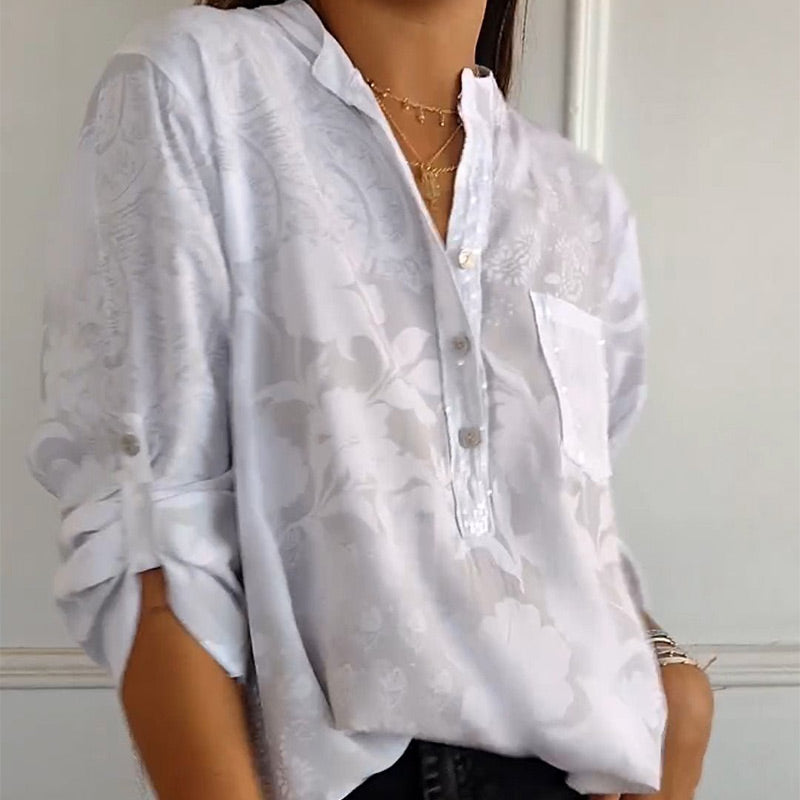 Thalina - Embellished Pocket Blouse