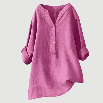 Freja – Airy and Comfortable Linen Shirt with Buttons